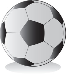 Hand drawn of the soccer ball, isolated on white background