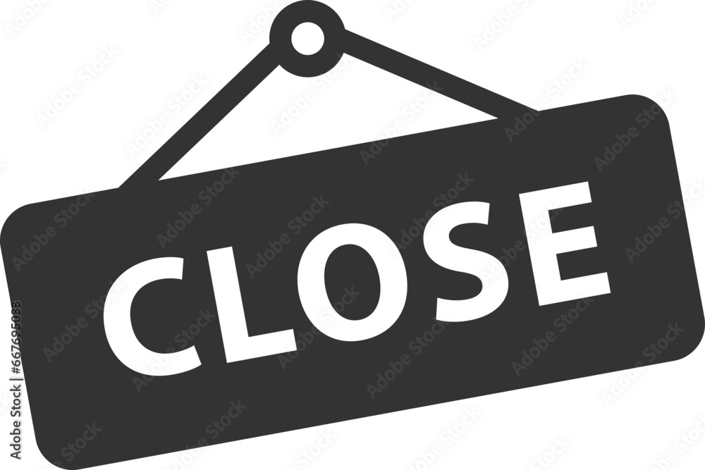 Poster close icon vector sign. cancel symbol web design. error