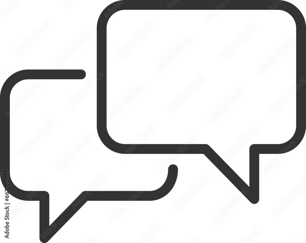 Poster chat icon vector design element. talk bubble speech sign. dialogue balloon.