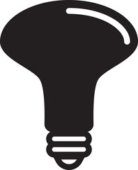 Electric light bulb set icons. Electricity lamp symbol. Vector illumination sign.