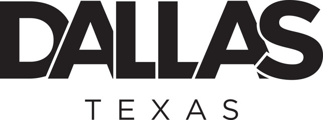 Fototapeta premium Dallas Texas USA logo