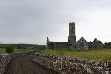 Abandoned abbey in Ireland