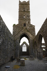 Abandoned abbey in Ireland