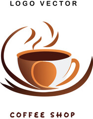 Coffee cup logo vector