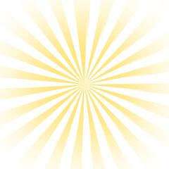 Transparent Sun ray background. Radial beam sunrise or sunset light retro design illustration. Light sunburst glowing background. 