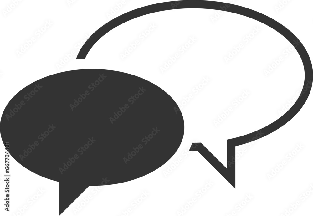 Poster talk bubble speech icon. blank empty bubbles vector design elements. chat on line symbol template. d