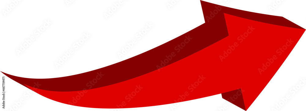 Poster red arrow icon indicating different direction. a set icons isolated on a white background for websit