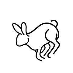 Rabbit Outline Logo