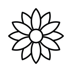 Naklejka premium Flower icon design, illustration design