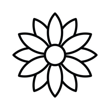 Flower icon design, illustration design