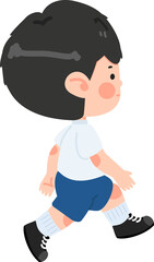 kid student walking middle school