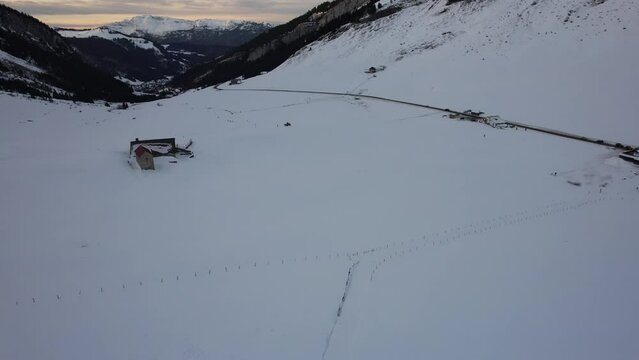 Alpine winter landscape