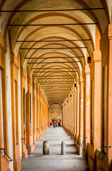 The longest Portico in the world, The Portico di San Luca, Bologna, Italy - obrazy, fototapety, plakaty