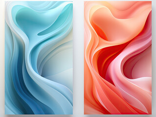 In this set, you'll find abstract background templates for cover designs, offering trendy gradients and showcasing dynamic, soft, and colorful wavy fluid shapes. These versatile layouts are ideal 
