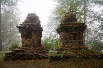 Ancient Shrines, Lang-Tang, Bagmati Province, Nepal