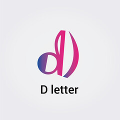 Icone Lettre D pour Design Logos, Symbole, Illustration Pictogramme Monogramme pour Business, Variations Alphabet Isolé Silhouette