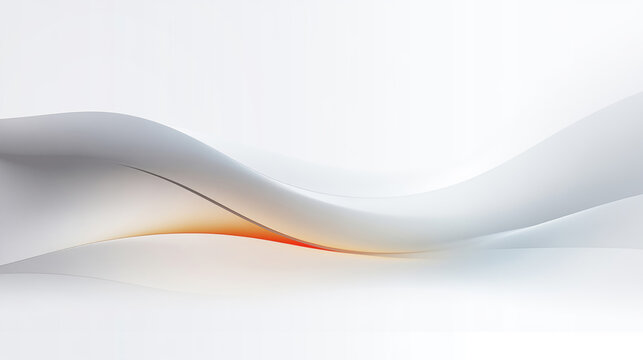 Abstract white curves. Fluid art background design © md3d