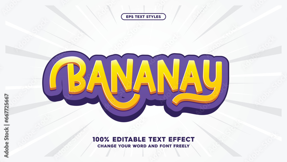 Poster typography stylish alphabet. fun stylish text effects. vector illustration design. editable and cust