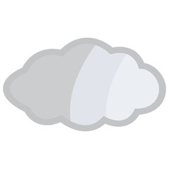white cloud vector cartoon 3d rendering