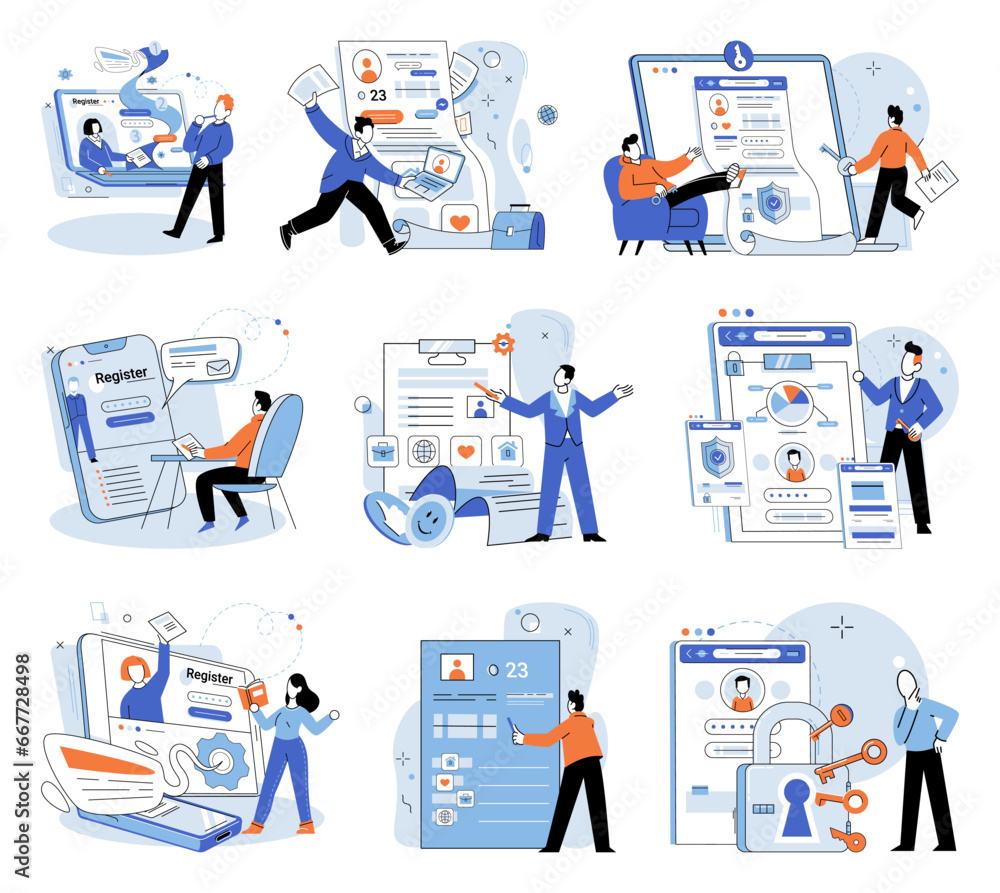 Aufkleber authentication. vector illustration. ensuring secure environment is paramount for protecting sensiti