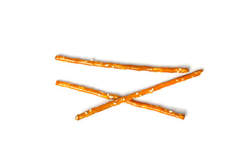 Bread Sticks, Pretzel Straws, Sesame Grissini, Pretzels Snack with Sesame Seeds, Long Rusks