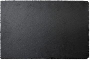 Blank black slate plate for decoration concept.