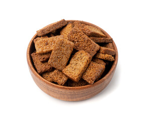 Rye Croutons, Brown Bread Rusks, Crispy Bread Cubes, Dry Rye Crouoton Crumbs, Brown Roasted Rusks