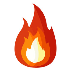 red hot fire vector cartoon 3d rendering