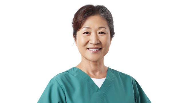 Portrait of a senior Asian female nurse
