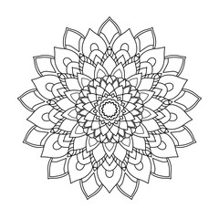 Boho Mandara designed in a natural porcelain graphic style.