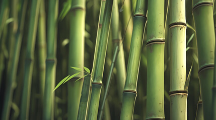 Green bamboo forest background wallpaper poster PPT