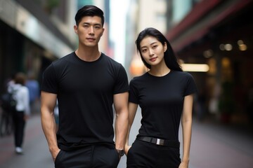 A Serene Stroll Through Urban Cityscape