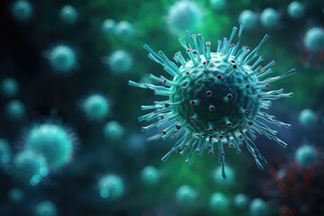 Obraz premium medical science background picture virus cell picture