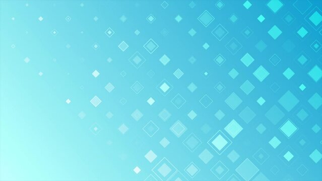 Geometric blue minimal background with abstract squares halftone. Seamless looping motion design. Video animation Ultra HD 4K 3840x2160