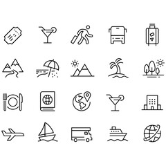 Travel Icons vector design