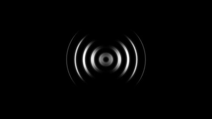 Technology radio wave black screen background animation .