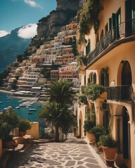 Fototapeta na wymiar Sorrento Capri and Amalfi Coast - Created with Generative AI Technology