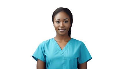 Portrait of a young African American female nurse
