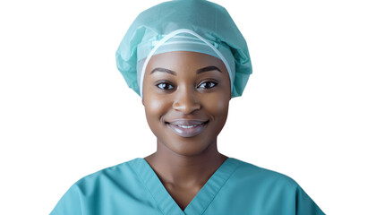 Portrait of a young African American female nurse