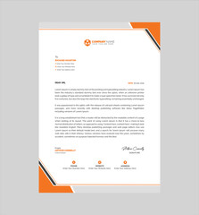 Modern business and corporate letterhead template