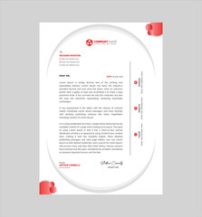 Modern business and corporate letterhead template