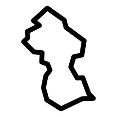 Guyana's map