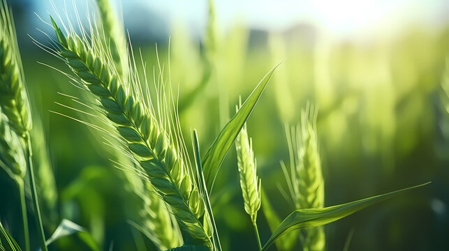 Foxtail barley background wallpaper poster PPT