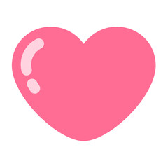 vector a pink heart symbol - obrazy, fototapety, plakaty