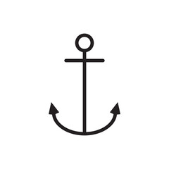 anchor icon design vector isolated