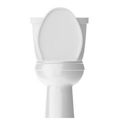 3D rendering illustration of a flush toilet