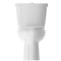 3D rendering illustration of a flush toilet