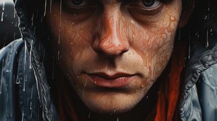 face expressing a sense of nostalgia and concern generative ai