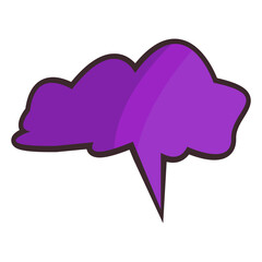 vector comic speech bubble to fill written text