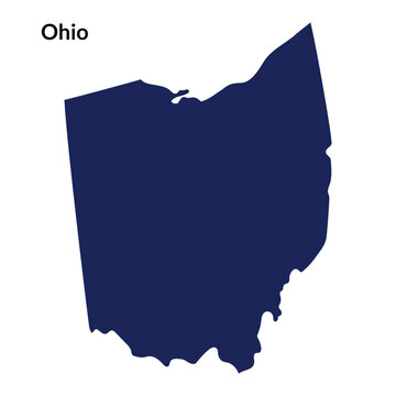 Map of Ohio. Ohio map. USA map